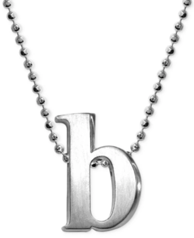 Alex Woo Sterling Silver Little Letter A Necklace, 16 In Silver/b