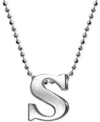 Alex Woo Sterling Silver Little Letter A Necklace, 16 In Silver/s