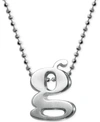 Alex Woo Sterling Silver Little Letter A Necklace, 16 In Silver/g