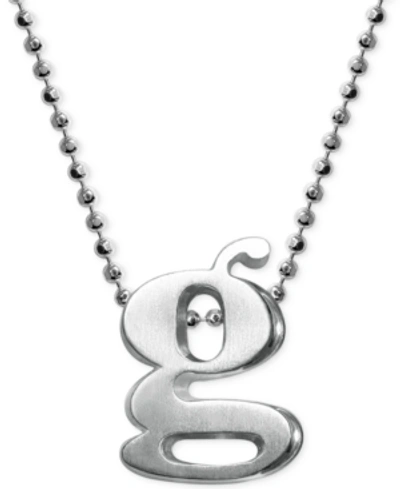 Alex Woo Sterling Silver Little Letter A Necklace, 16 In Silver/g