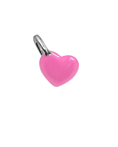 Alex Woo Mini Heart Charm In Pink