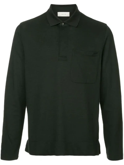 Cerruti 1881 Chest Pocket Polo Shirt In Black