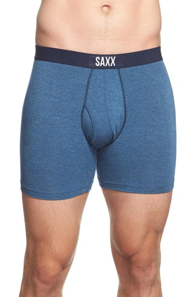 Saxx Vibe Modern Fit Boxer Briefs In Racer Blue Heather