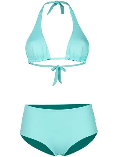 Tara Matthews Lumio Reversible Bikini Set In Blue