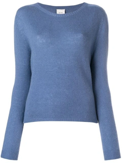 Alysi Ribbed Knit Jumper - Blue