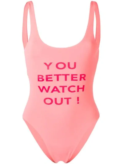 Angelys Balek Zodiac Swimsuit In Pink