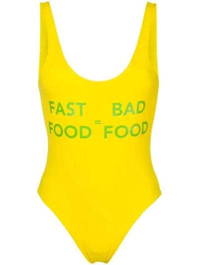 Angelys Balek Zodiac Swimsuit In Yellow