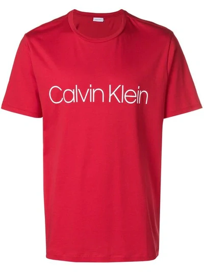 Ck Calvin Klein Classic Front Logo T-shirt - Red | ModeSens