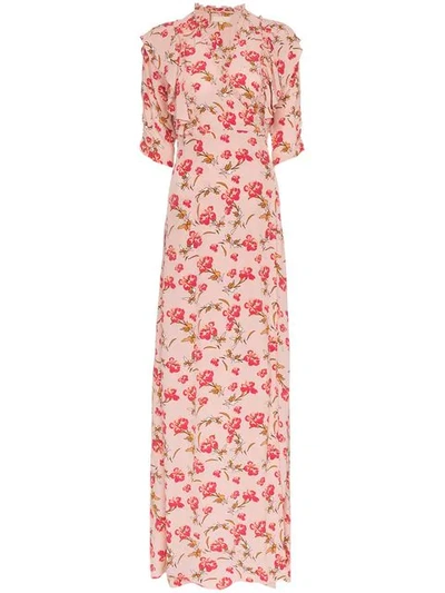 By Timo Floral Print Wrap Dress - Pink
