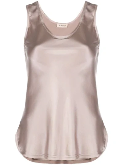 Blanca Evening Tank Top In Neutrals