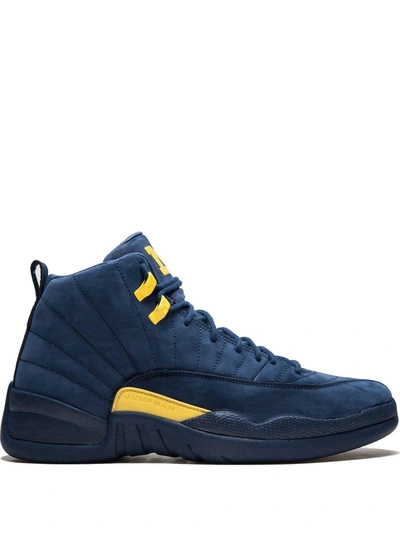 Jordan Air  12 Retro Michigan In Blue