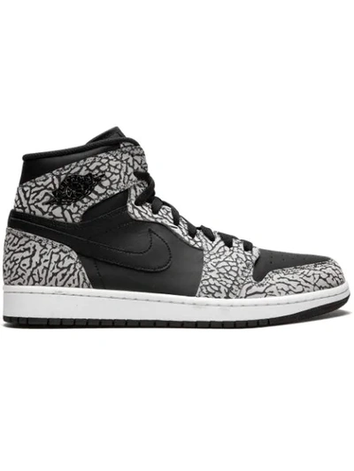 Jordan Air  1 Retro High Elephant Print In Black