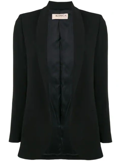 Blanca Relaxed Open Blazer - Black