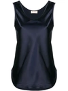 Blanca Sheen Tank Top In Blue