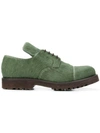 Holland & Holland Calf-hair Lace-up Shoes In Green