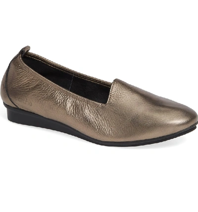 Arche Women's Ninolo Metallic Leather Flats In Micas/ Castor Leather