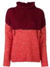 Tela Chunky Knit Jumper - Red