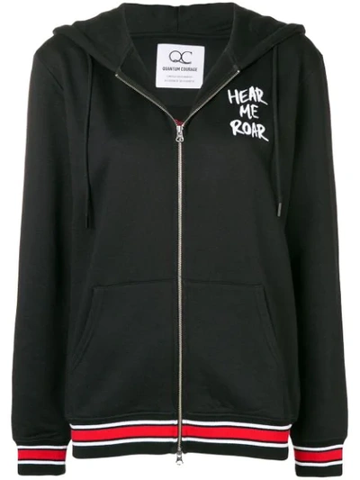 Quantum Courage Rose And Trouserher Hoodie In Black