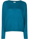Alysi Long-sleeve Fitted Sweater - Blue