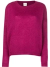 Alysi Long-sleeve Fitted Sweater - Pink