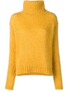 Tela Roll Neck Sweater - Yellow