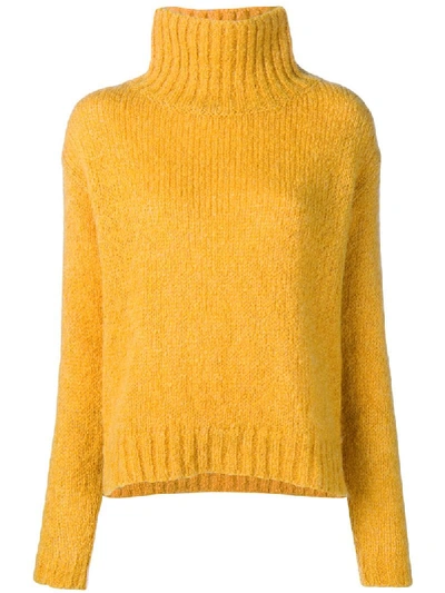 Tela Roll Neck Sweater - Yellow