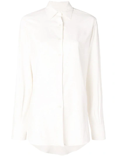 Holland & Holland Long-sleeve Flared Shirt - White