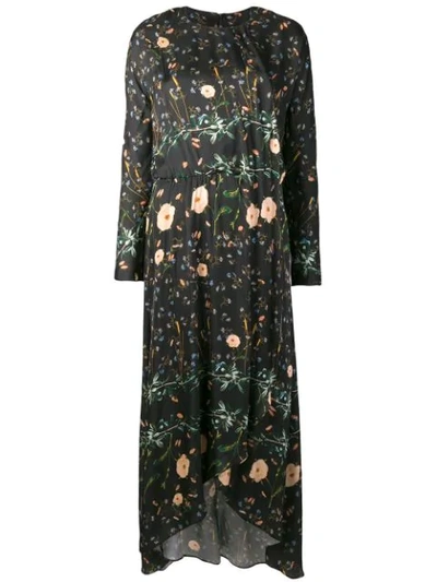 Ailanto Floral Printed Dress In Black