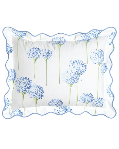 Matouk King Charlotte Sham In Azure