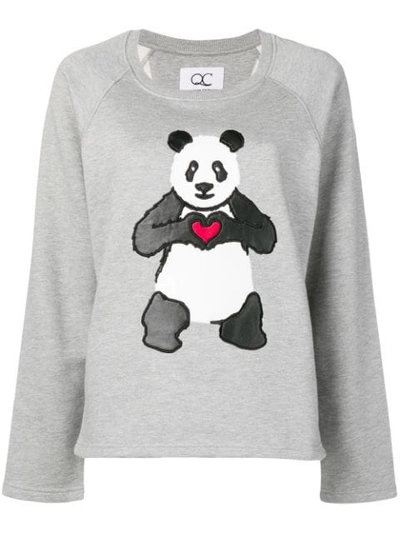Quantum Courage Panda Sweater - Grey