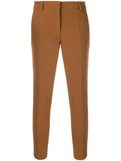 Blanca Cigarette Fit Trousers - Brown