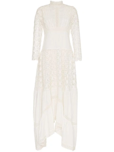By Timo Broderie Anglaise Maxi Dress In White