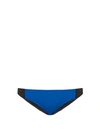 Stella Mccartney Iconic Bi-colour Bikini Briefs In Black Royal Blue