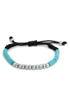 Degs & Sal Pulley Bead Bracelet In Blue