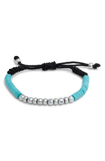 Degs & Sal Pulley Bead Bracelet In Blue