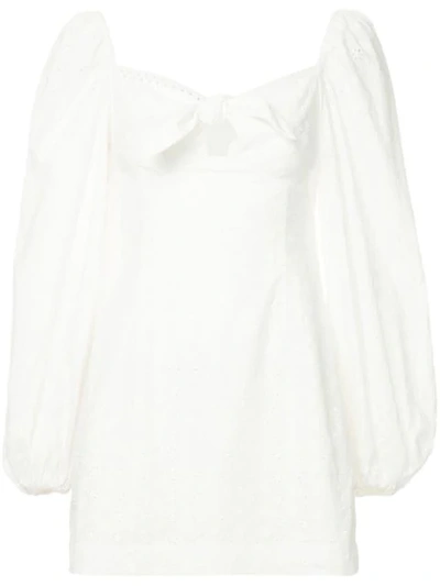 Alice Mccall Gossip Girl Cotton Mini Dress In White