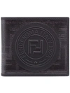 Fendi Double F Logo Wallet In Black