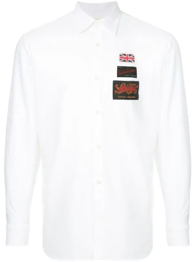 Kent & Curwen Logo Polo Shirt In White