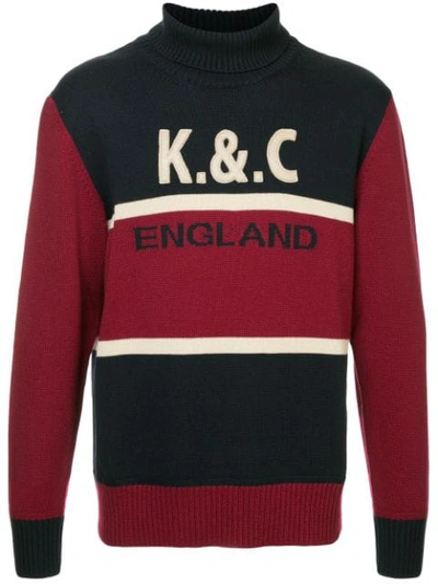 Kent & Curwen England Knitted Sweater In Red