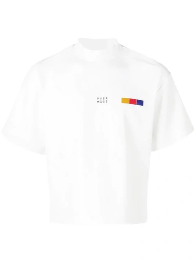 Pyer Moss Front Logo T In White