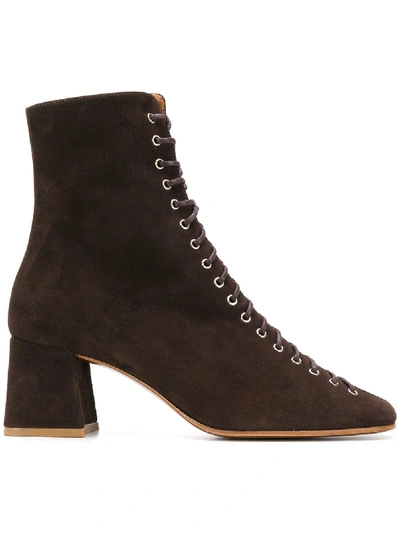 By Far Becca Ankle Boots In Brown
