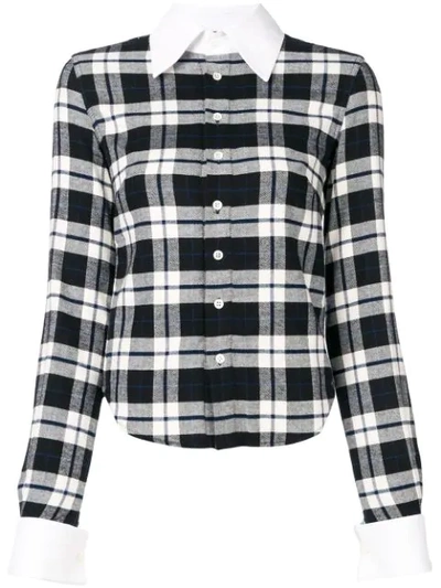 Matthew Adams Dolan Checked Shirt In Black