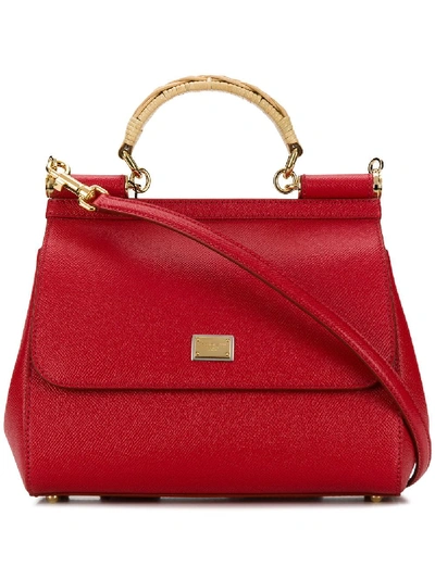 Dolce & Gabbana Sicily Shoulder Bag - Red
