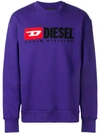 Diesel S-crew-division Sweatshirt In Purple