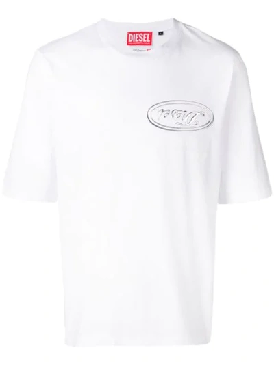 Diesel Red Tag X Shayne Oliver Loose Fitted T-shirt In White