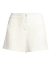 Trina Turk Women's Daulton Zip Shorts In White Wash