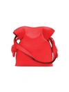 Loewe Flamenco Knot Leather Shoulder Bag In Red