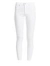 Ag Farah Skinny Ankle High-rise Jeans In White