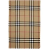 Burberry Metallic Gauze Giant Check Scarf, Camel/gold In Archive Beige (beige)