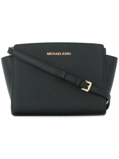 Michael Michael Kors Selma Medium Crossbody Bag In Black